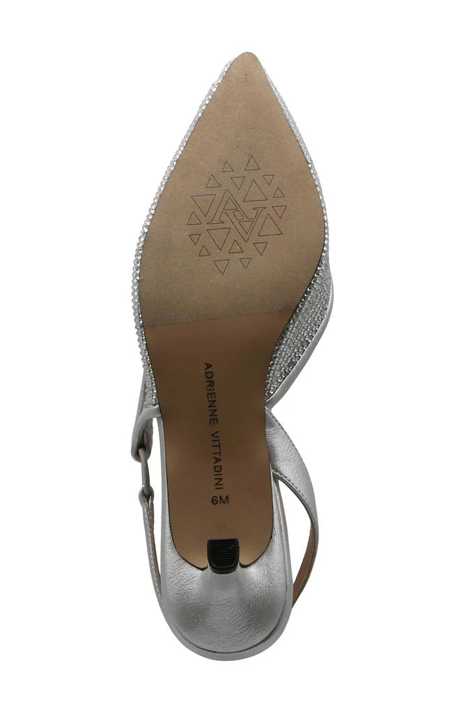 Adrienne Vittadini Snipe Slingback Rhinestone Pump 5