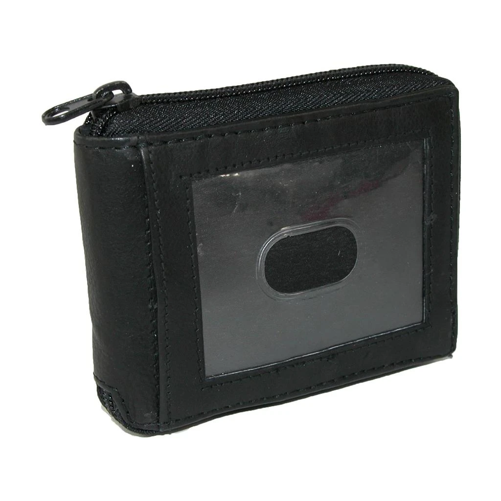 Paul & Taylor Men's Leather Zip Around Bifold ID Wallet 3
