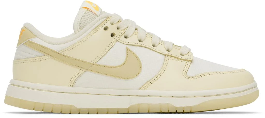NIKE Off-White & Yellow Dunk Low Sneakers 1