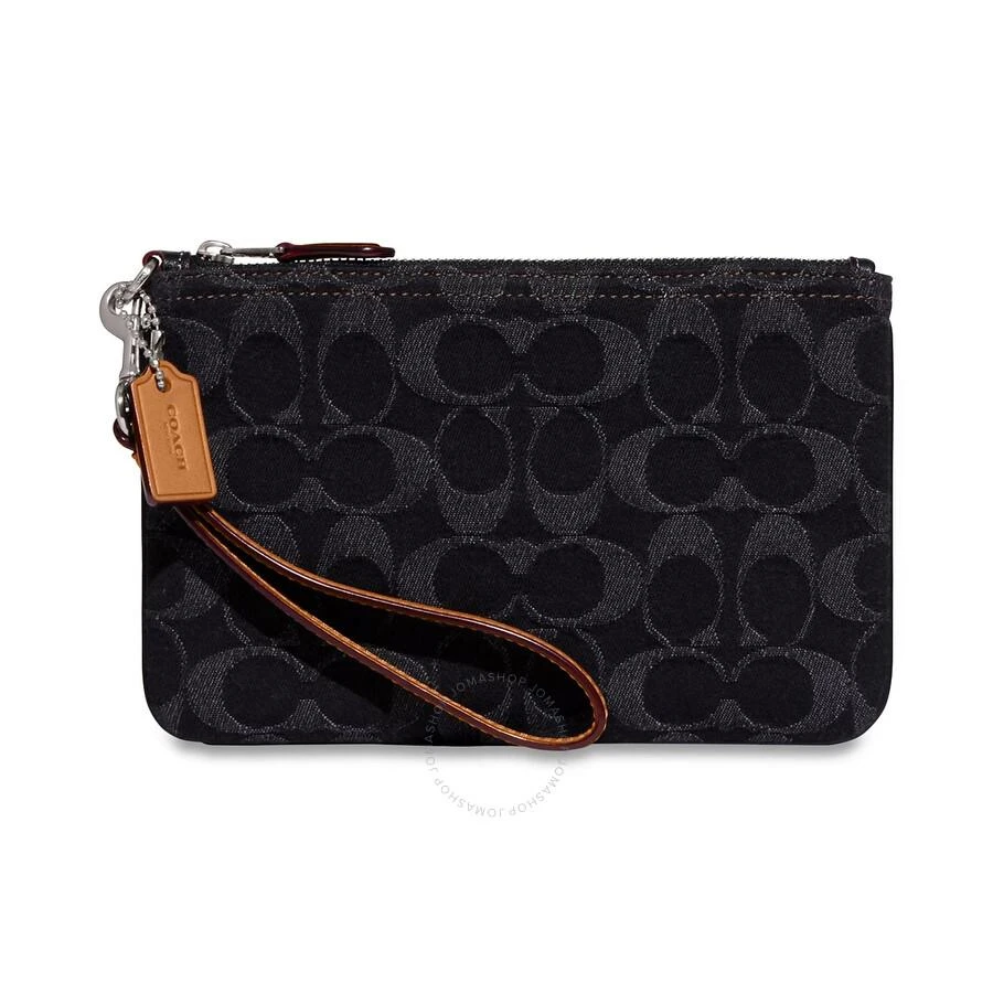 Coach Signature Denim Wristlet Wallet 1