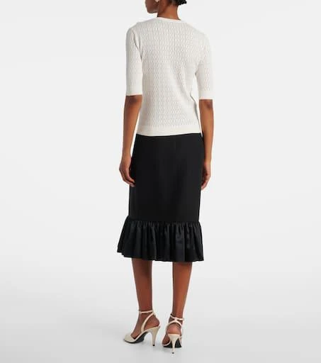 Valentino Crystal-embellished cotton sweater 3