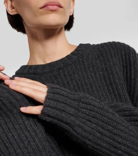 Khaite Manuela ribbed-knit cashmere sweater 6