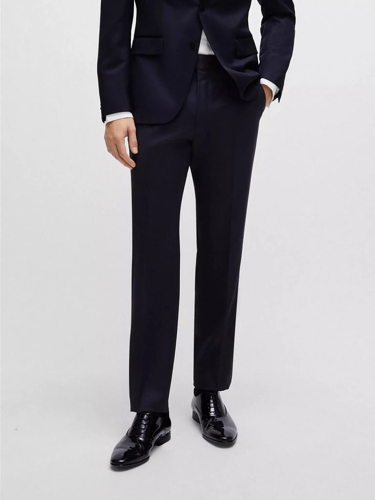 Hugo Boss Tuxedo Trousers in Virgin-Wool Serge 2
