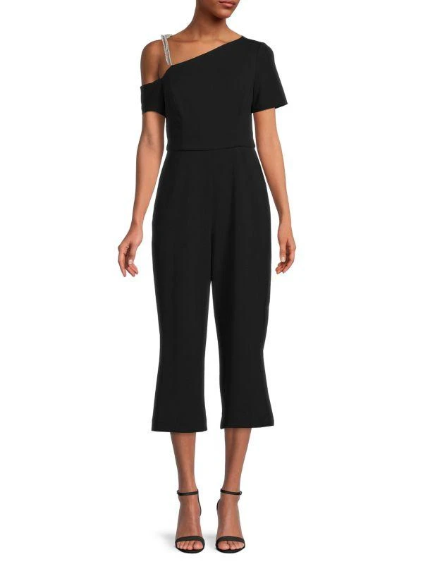 One Shoulder Crepe Jumpsuit – On Sale Now with Up to 50% Off