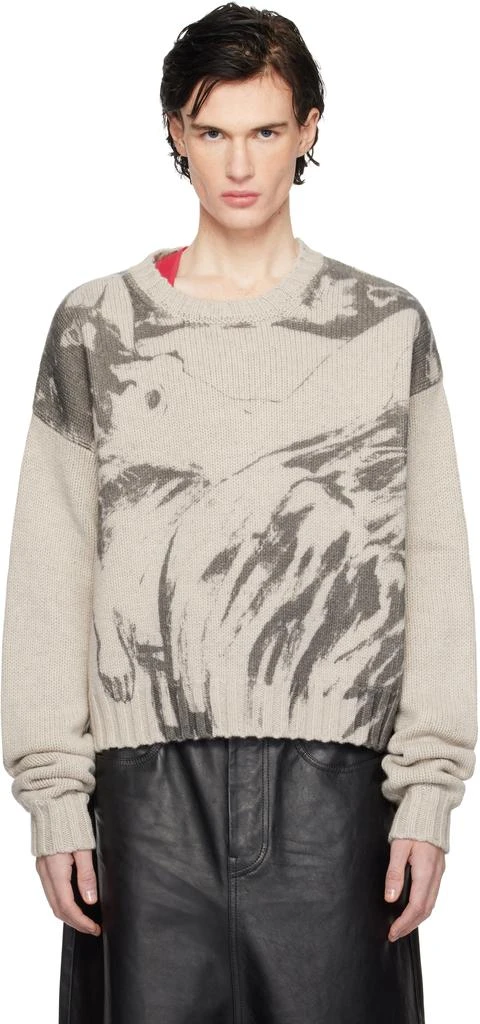 Enfants Riches Deprimes Taupe 'Past In Vain' Sweater 1