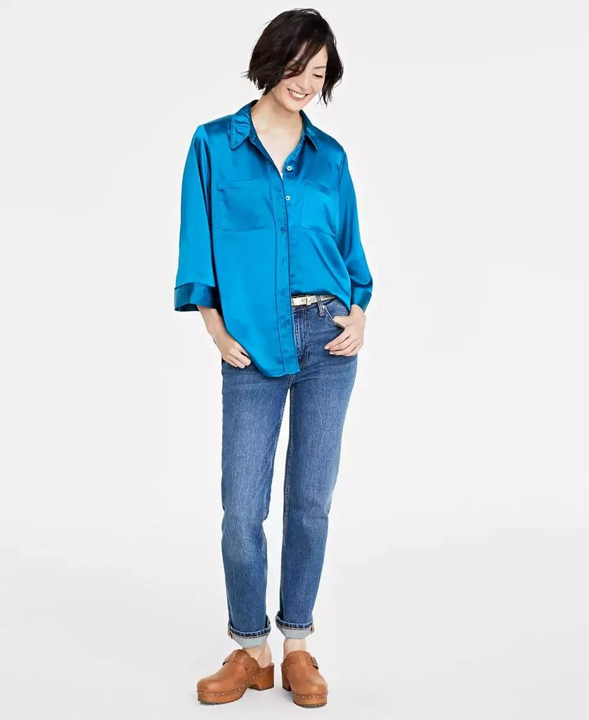 On 34th Women's Satin Pajama Top, Created for Macy's 1