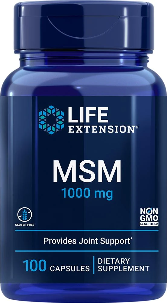 Life Extension Life Extension MSM, 100 - 1000 mg (1000 mg, 100 capsules) 1