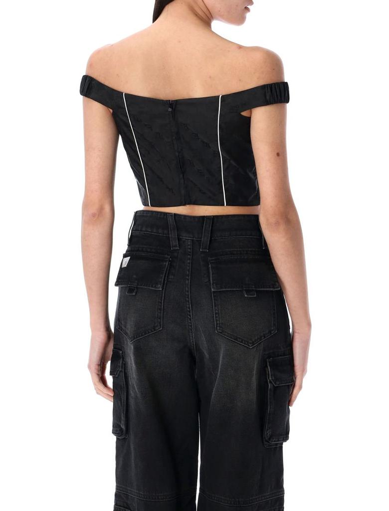 Misbhv Misbhv Monogram Nylon Corset Top