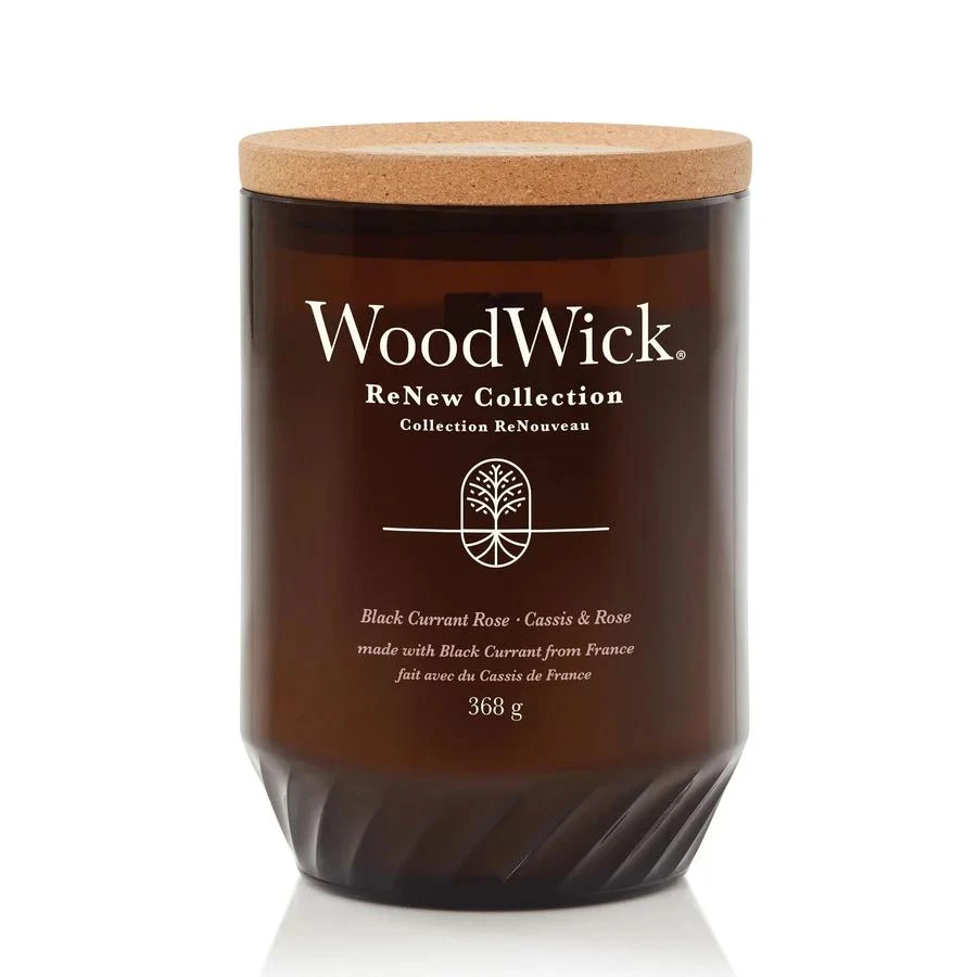 Woodwick WoodWick - Large ReNew Candle Black Currant and Rose (368g) 1