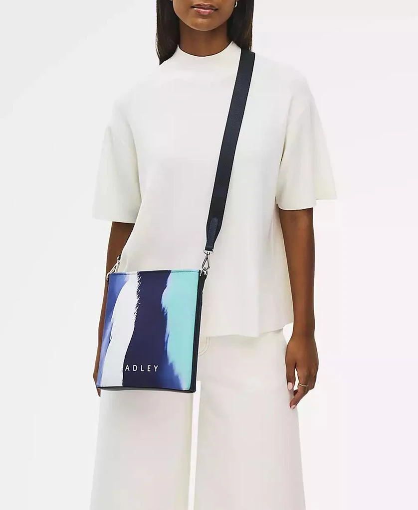 Radley Southwell Gardens Stripe Zip Top Crossbody Bag 2