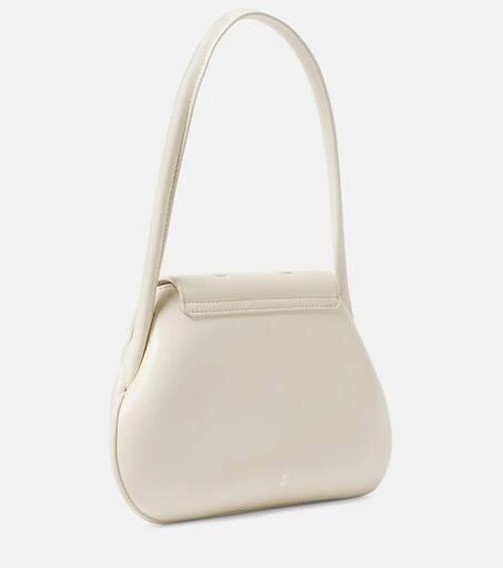 Amina Muaddi Gemini Flat leather shoulder bag 4