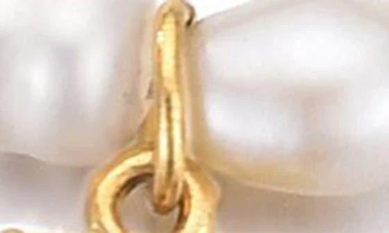 ADORNIA Freshwater Pearl Initial Charm Bracelet 2