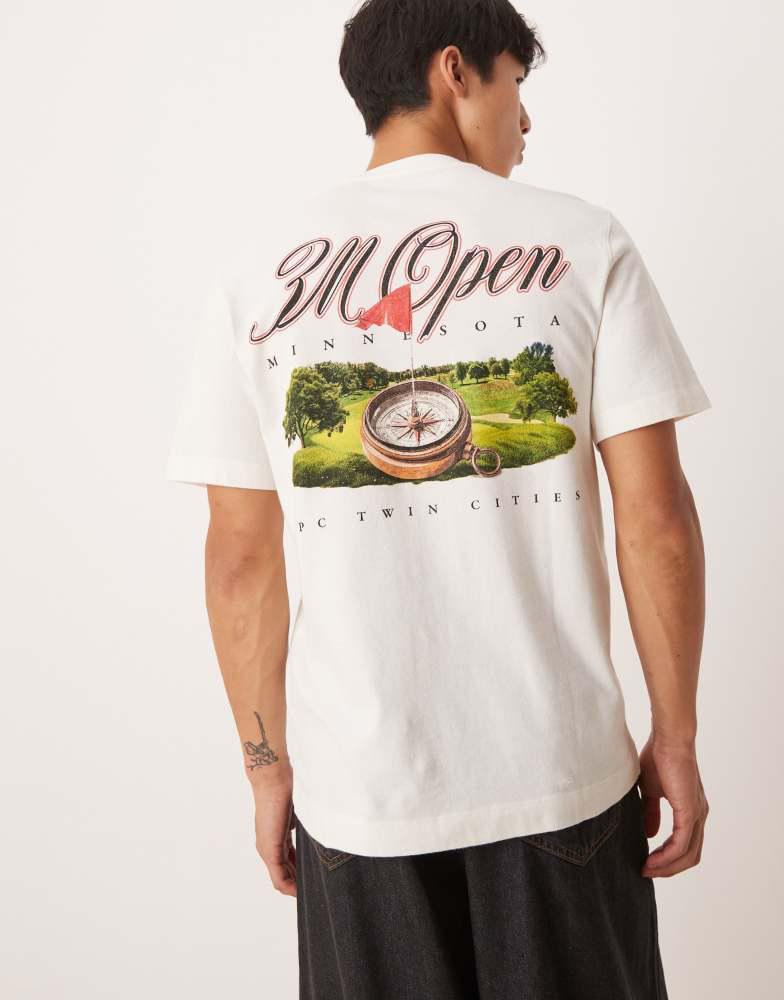 Abercrombie & Fitch Abercrombie & Fitch golf motif back t-shirt in white