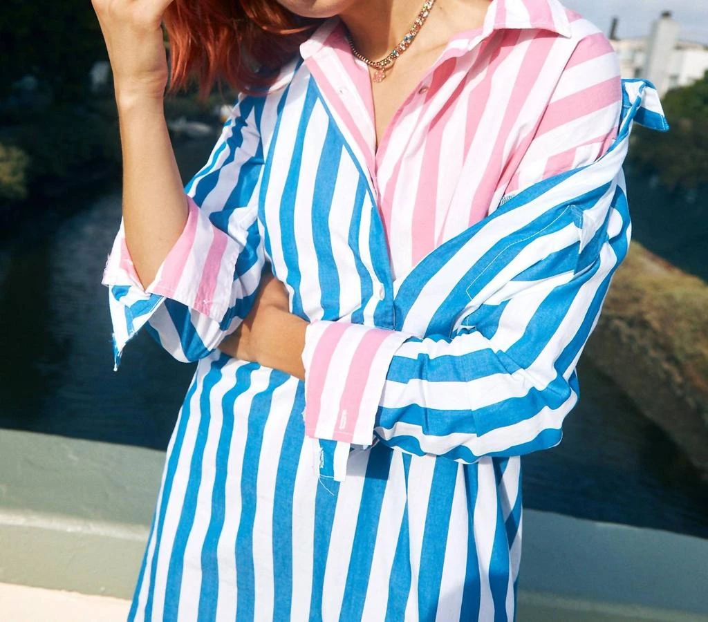 Sundry Sundry - Candy Striped Button Down Shirt 1