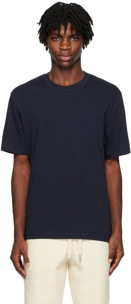 AMI Paris Navy Fade Out T-Shirt 1