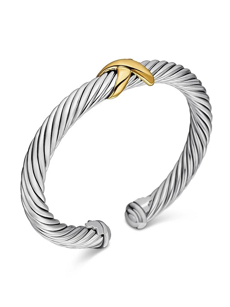 David Yurman X Crossover Bracelet with 14K Yellow Gold 5