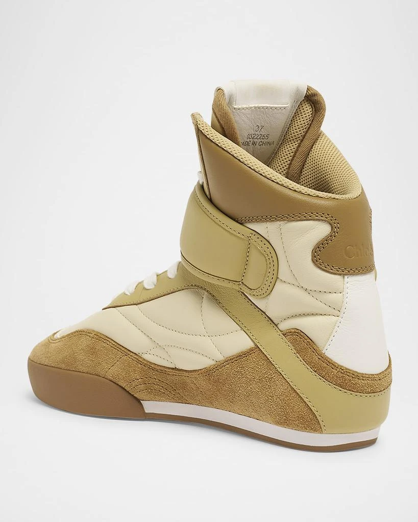 Chloé Kick Mixed Leather High-Top Sneakers 2