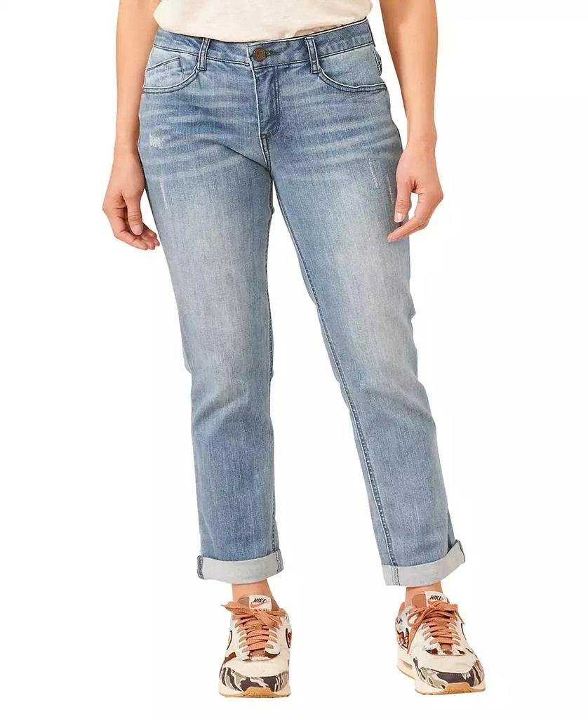 Democracy Women's Mid-Rise AB Solution Girlfriend Jeans 1