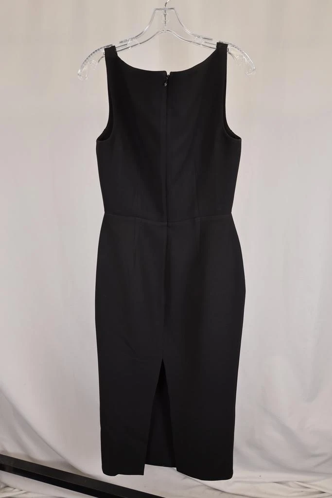 Alex Perry Pagett Midi Sweetheart Neck Dress in Black Viscose 6