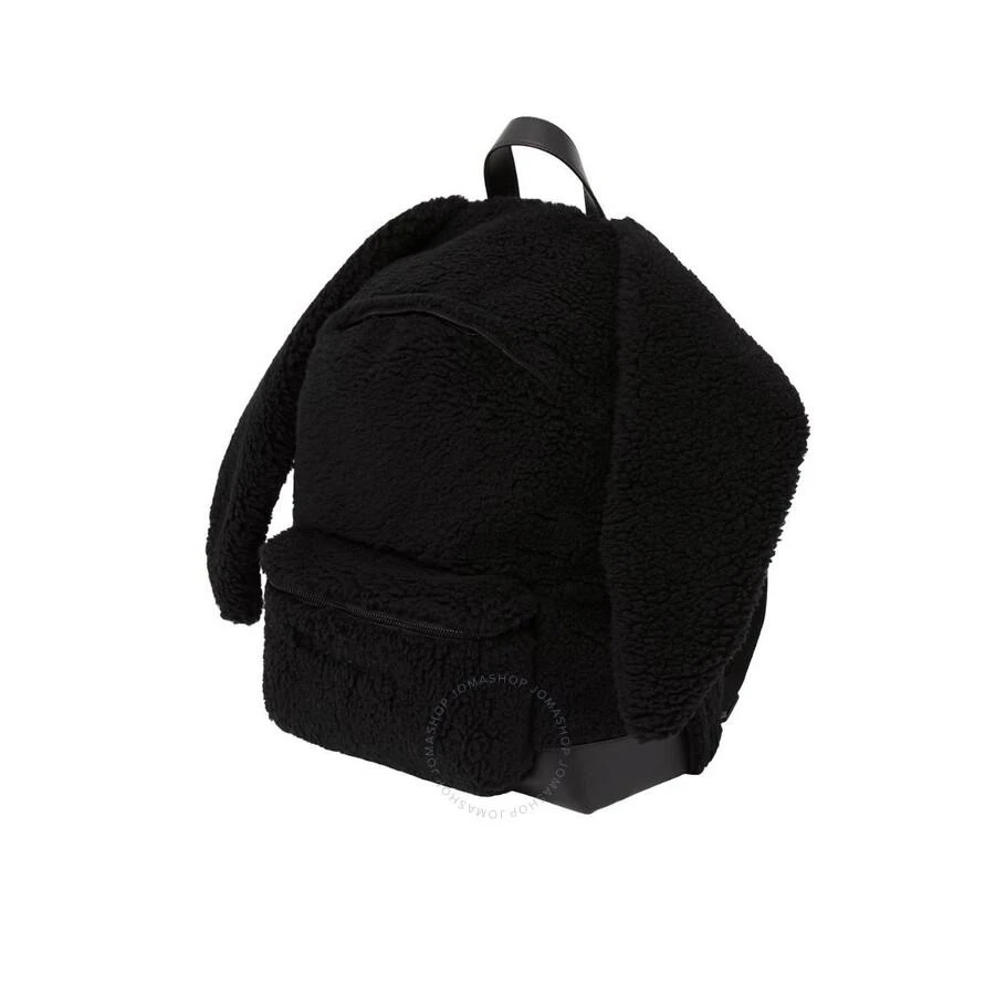 Burberry Men's Black Rabbit Decorated Fleece Backpack 3