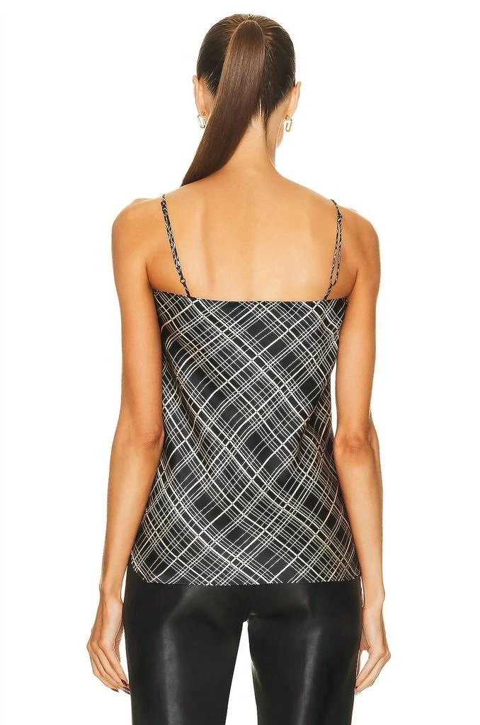 Nili Lotan Isabella Cami Top In Black Plaid 3