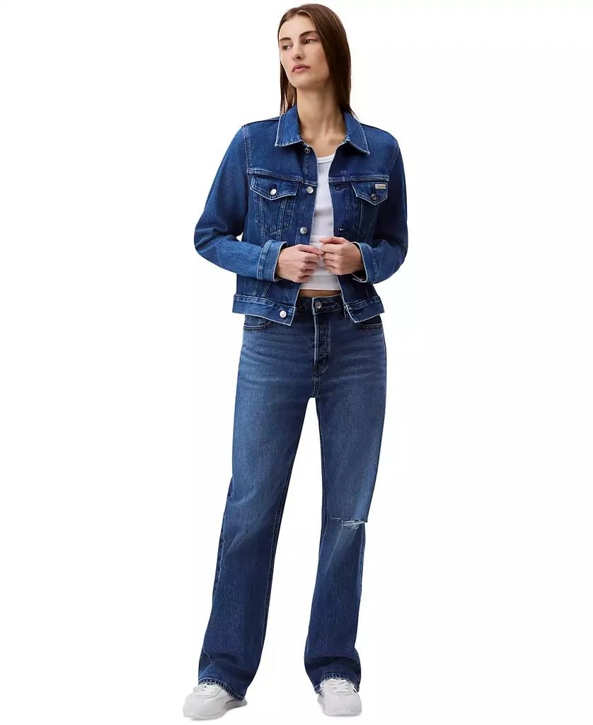 Calvin Klein Women's Classic Denim Trucker Jacket 4