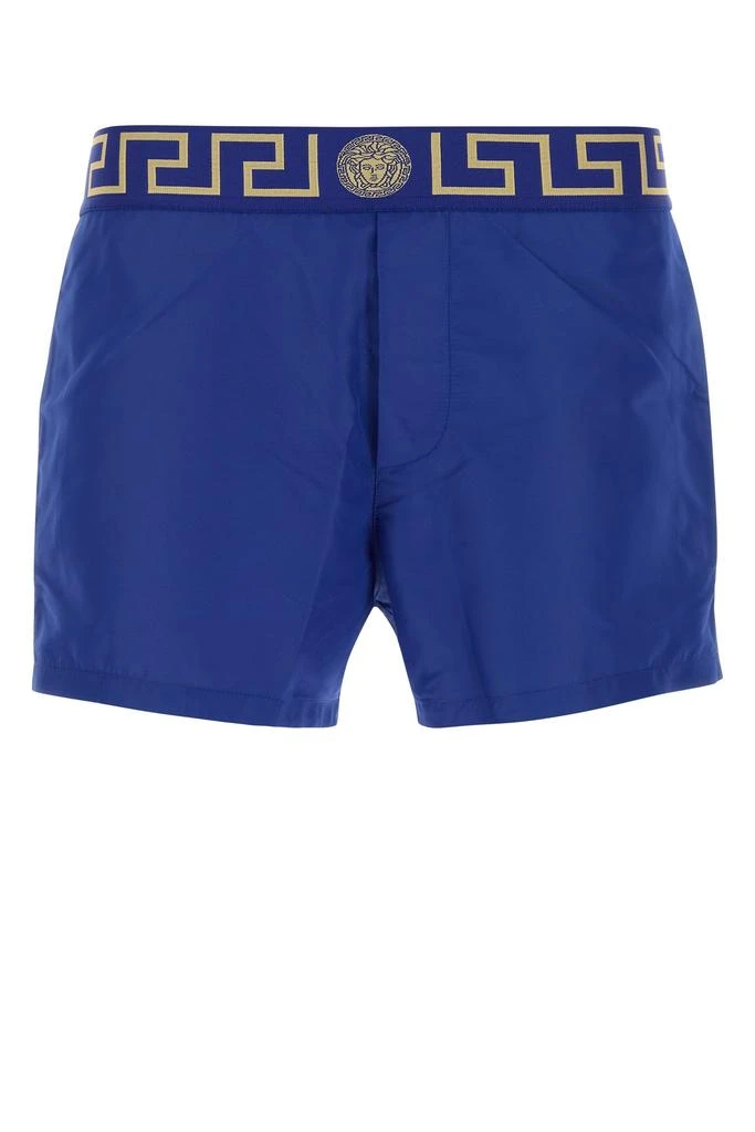 Versace Electric blue polyester swimming shorts 1