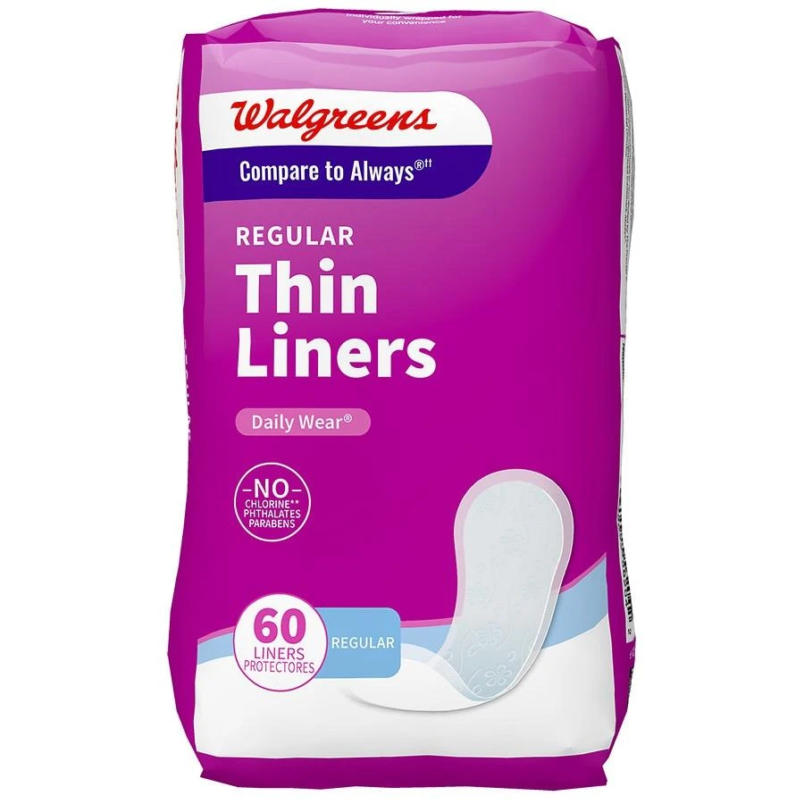 Walgreens Regular Thin Liners Unscented 1