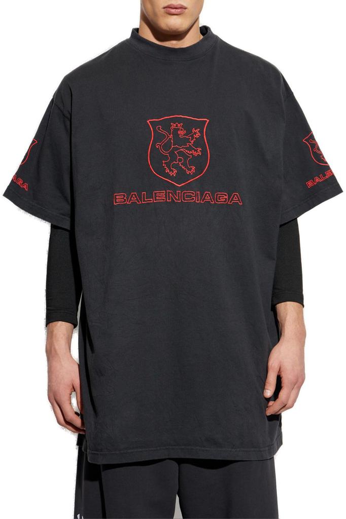 Balenciaga Balenciaga Lion Club Oversized T-Shirt - T-Shirts