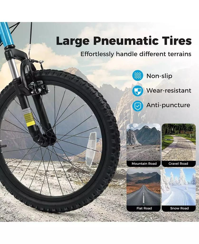 Mecale Kids Mountain Bike 20 Inch Child Bicycle for Boys Girls Aged 8+ Years 4