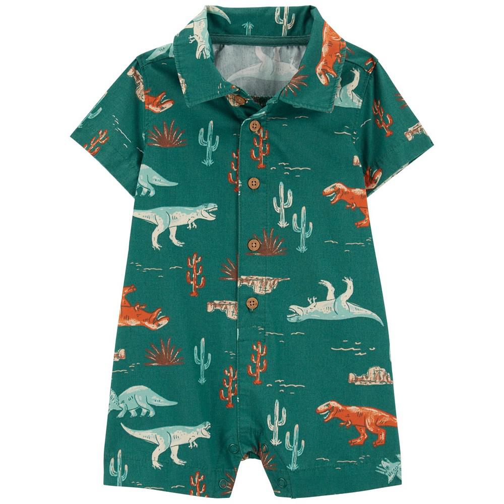 Carter's Baby Boys Dinosaur Cotton Romper