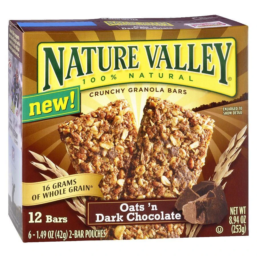 Nature Valley Crunchy Granola Bars Oats
n Dark Chocolate
