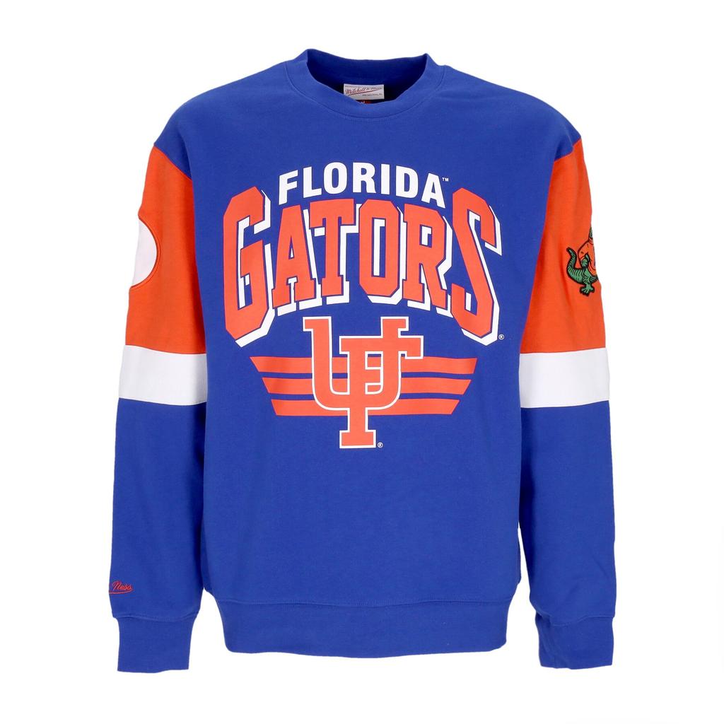 Mitchell Ness Men
s Crewneck Sweatshirt NCAA All Over Crew 3.0 Flogat Original Team Colors