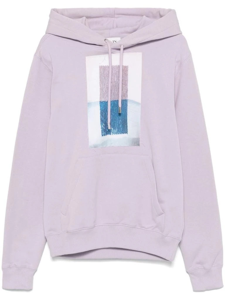 Lanvin Light Purple Cotton Jersey Hoodie