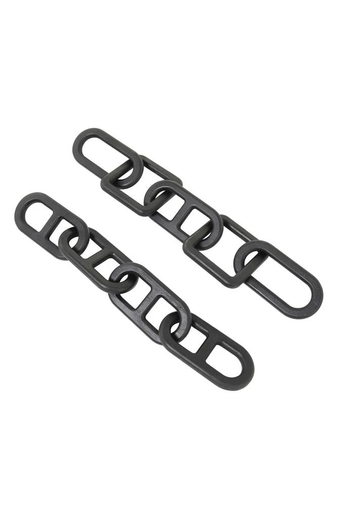 UMA Set of 2 Wooden Chain Link Sculptures 5