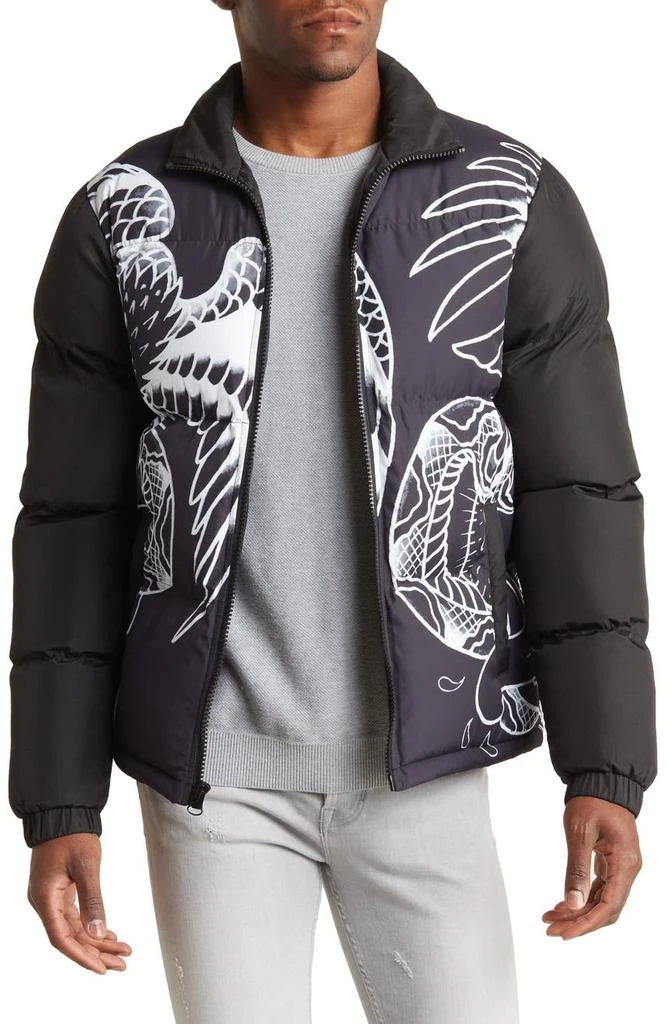 Ed Hardy Eagle Serpent Battle Puffer Jacket 1