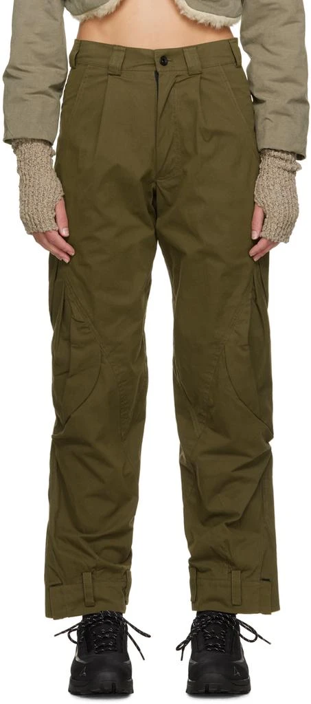 Hyein Seo Khaki Cargo Trousers 1