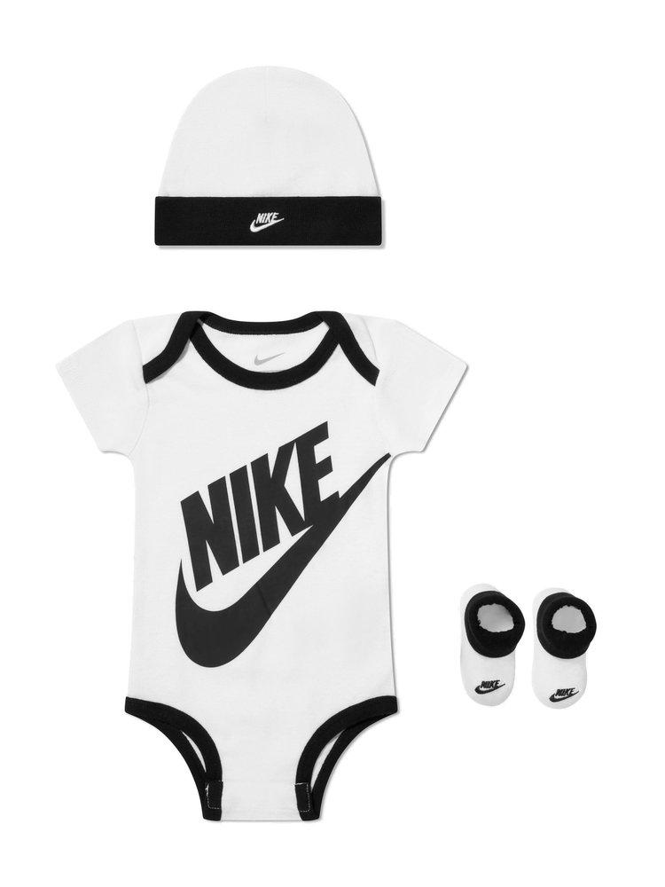 NIKE Nike Kids Futura Logo Printed 3-Piece Bodysuit Box Set