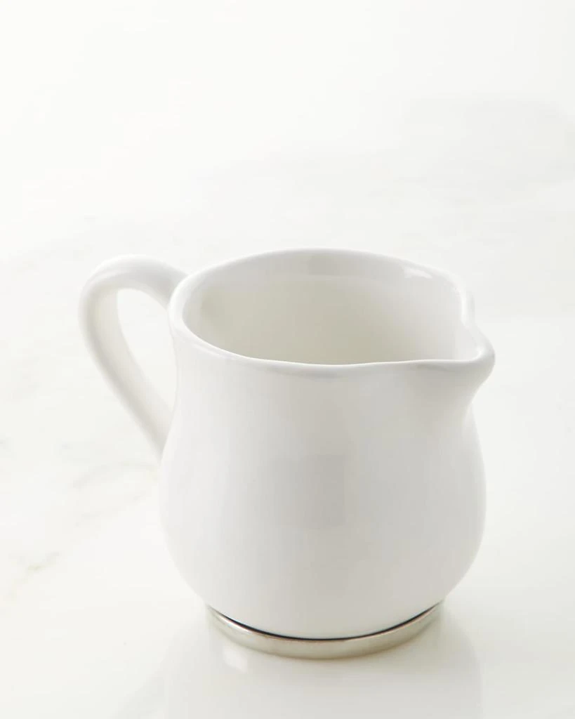 Neiman Marcus Ceramic Pewter Creamer 1