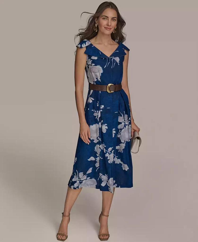 linen blend cami midi dress Canyon Linen Midi Dress Wheat / L main image 1