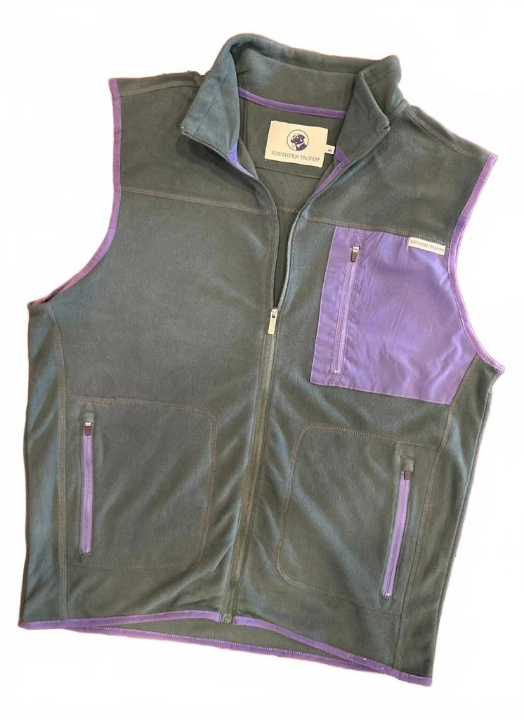 SOUTHERN PROPER Men
s All Prep Sherpa Vest In Pine