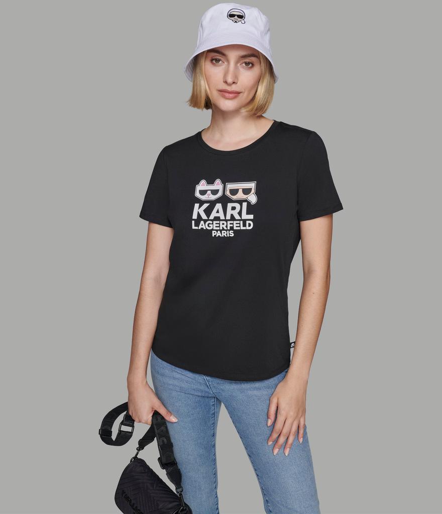 Karl Lagerfeld Paris KARL AND CHOUPETTE EMOJI TEE