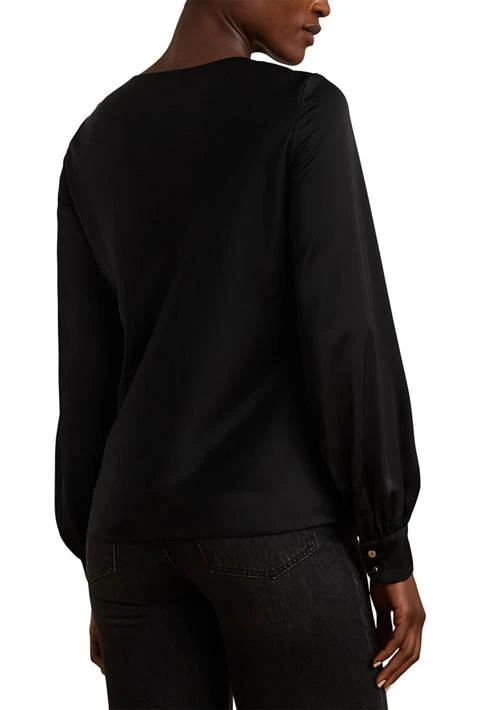 Ralph Lauren Cut Out Satin Charmeuse Blouse 2