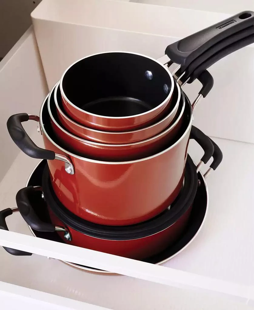Tramontina Porcelain Enamel Heavy Gauge Aluminum Non Stick 11 Piece Cookware Set 9