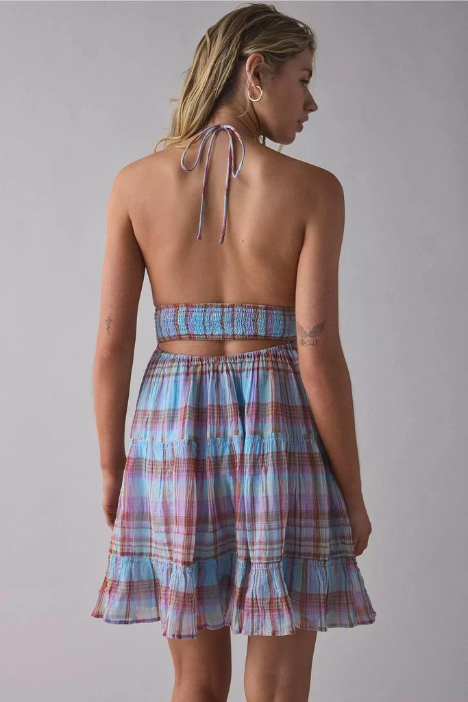 Urban Outfitters Kimchi Blue Phoebe Cotton Open-Back Halter Knee Length Dress 3