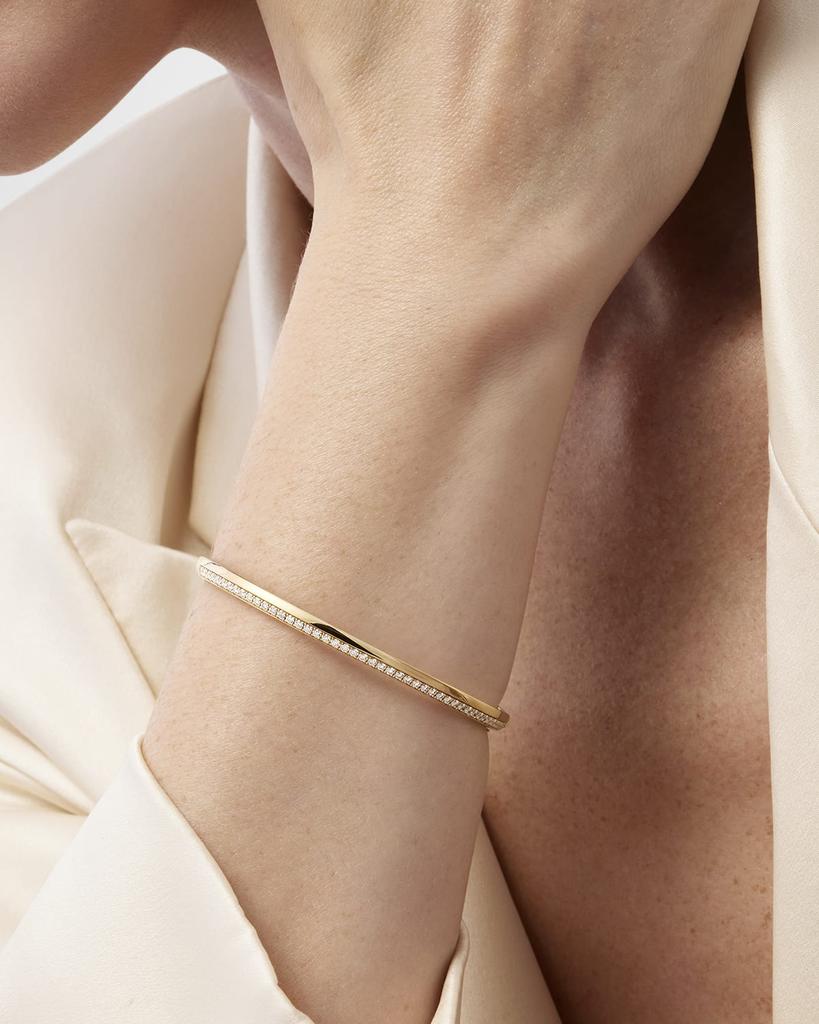 Hearts On Fire Barre 18K Yellow Gold Diamond Pave Bangle