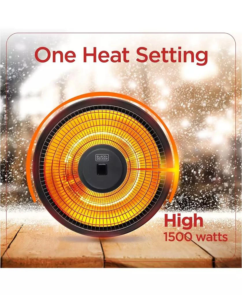 Black & Decker Black and Decker Patio Electric Heater for Ceiling, Heater for Outside with Remote Control 4