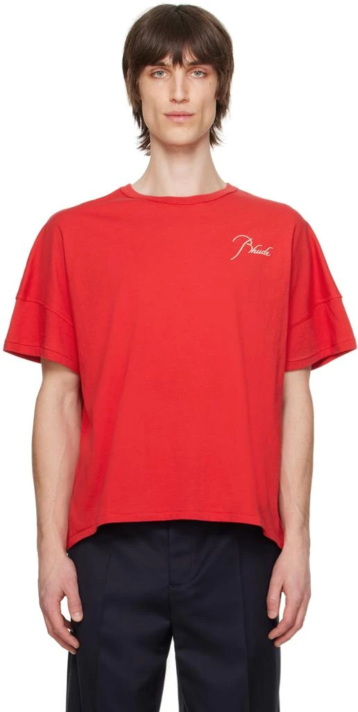 Rhude Red Reverse T-Shirt 1