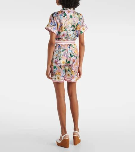 Dolce 
Gabbana Floral silk twill shorts 3