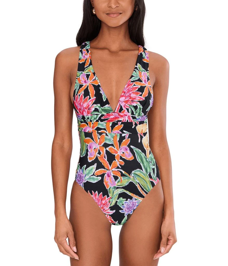 Seafolly Hothouse Flowers Cross Back One Piece